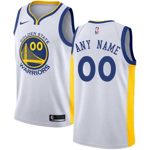 Womens Customized Golden State Warriors White Association Edition Nike NBA Home Jersey